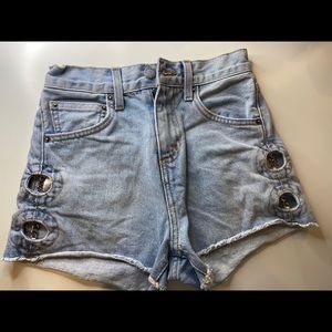 carmar denim chain jean shorts